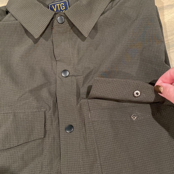 VTG 1946 Men's Lightweight Metal Vent Performance Shirt Jacket, Size: L - Picture 4 of 16